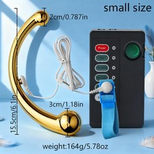 Electro E-Stim Stainless steel Metal Beads Pulse Plugs Estim Stretching Dilator-