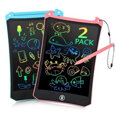 Toddler Toys, LCD Writing Tablet for Kids 2 Pack, Toddler Travel 8.5 Pink&Blue