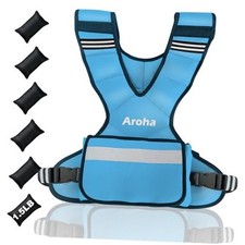 Adjustable Weighted Vest for Women  Men, 4-10lb//20-32lb Vest 11-20lb Blue