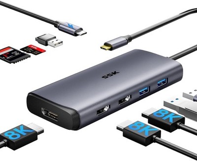 9-in-1 USB C Displayport Dockingstation