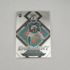 Panini Prizm Emergent Jaylen Waddle Rookie Insert E-8 Football Card