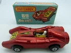Matchbox Lesney Superfast 69 Turbo Fury with AMBER GLASS in original box