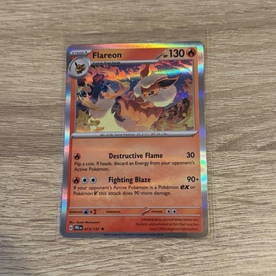 rare flareon pokemon card Buy TG01/30 Trainer Gallery Holo 136/165 / Rare Card Type / HP / Stage Pokmon Card Flareon Holo Rare