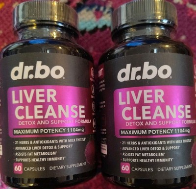 Liver Cleanse Detox Support Supplement - Complete Health Repair Exp 2/28 2-pack