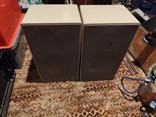 Canton LE 500 Vintage Lautsprecher, Paar, cremeweiß, mit Wandhalterung