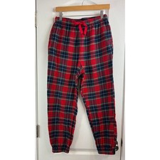 Old Navy Women's Flannel Jogger Pajama Pants Navy Tartan Size S Small