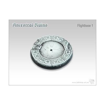 Mini Base Ancestral Ruins 60mm Round Flightbase #1 - Ancestral Ruins Pack New