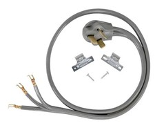 Certified Appliance 4 ft. 3 Prong 3-Wire Closed-Eyelet 40 Amp Range Power Cord