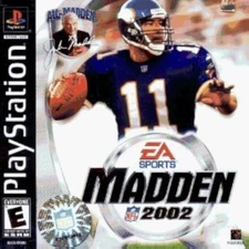 Madden NFL 2002 For PlayStation 1 PS1 Football Very Good 3E