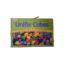 Didax Unifix Cubes 300 Interlocking Counting Cubes Activity Booklet New SEALED