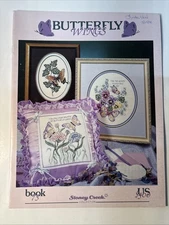 Butterfly Wings Flowers Cat Floral Cross Stitch Chart Book 75 Stoney Creek