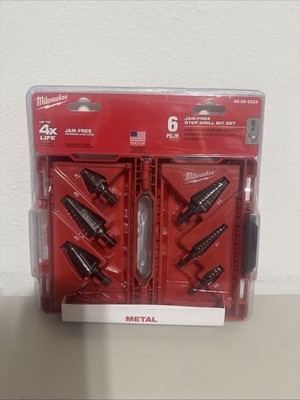 Milwaukee Tool 48-89-9224 Step Drill Bit Set, High Speed Steel, Black Oxide,