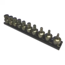 VIM Tools 10-Piece Half Cut, Impact XZN Set with 3/8 in. Square Drive Adapter