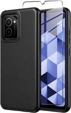 Heavy Duty Phone Case for HMD Vibe Built-in 9H Tempered Glass Screen Protector 