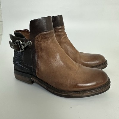 AS98 A.S.98 Airstep Brown Leather Boho Biker Ankle Boots Size EUR 36/ US 5.5-6