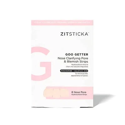 ZitSticka Goo Getter Nose Pore & Blemish Strips 8 Pack Hydrocolloid