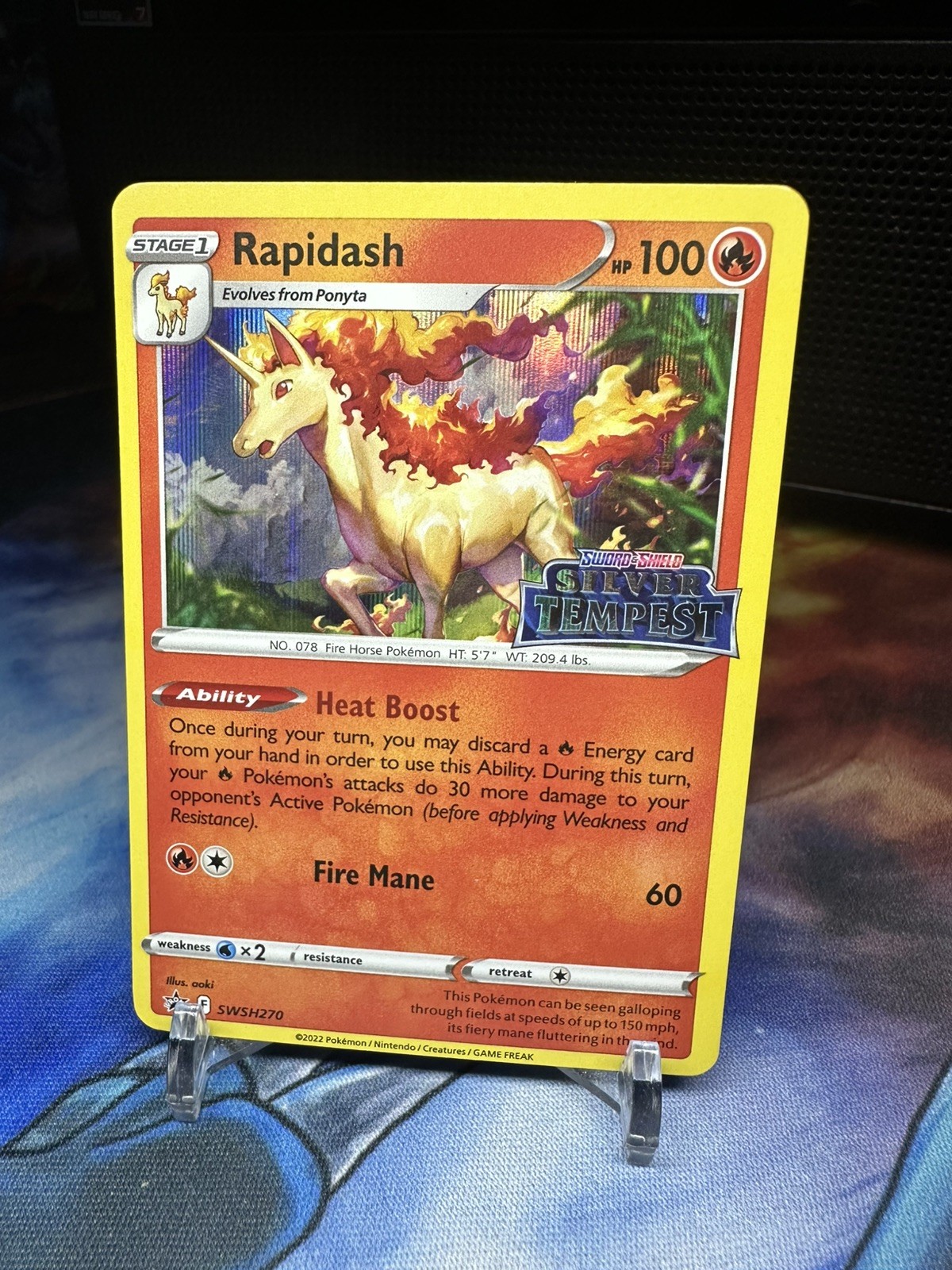 Pokemon TCG Rapidash SWSH270 Sword & Shield Black Star Promo NM