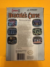 Castlevania III Dracula's Curse videogioco Nintendo NES completo di scatola e istruzioni