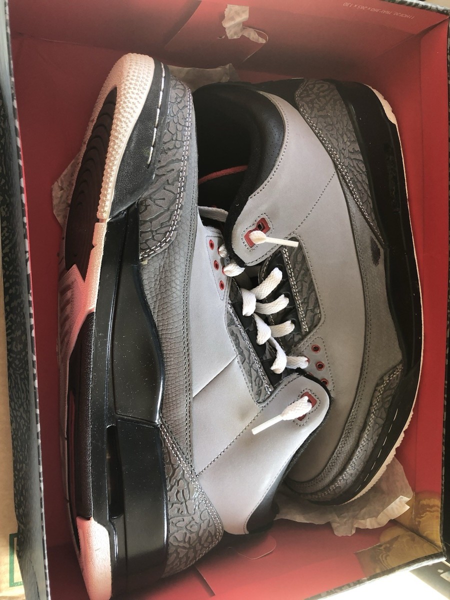 Air Jordan 3 Retro Stealth Gray Sneakers Size 13 | eBay display picture 3