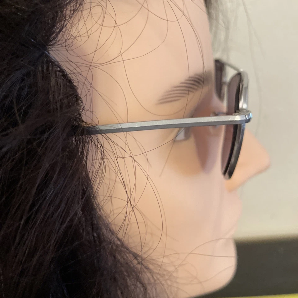 "Gafas de sol de aviador de colección So American Optical 5 1/2"" tinte ahumado lentes rayadas EE. UU." Foto 3 de 4