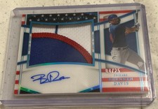 2023 Panini National Treasures Brennen Davis Patch Auto Stars And Stripes /25