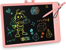 10-Inch LCD Writing Tablet for Kids - Reusable Doodle Board and Learning Toy