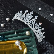 Wedding Bridal  CZ Crystal Tiara