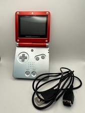 Nintendo Game Boy Advance SP AGS-001 Mario Red Limited Edition + Charger