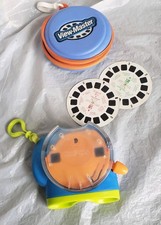 VIEW-MASTER And Blue Hard Shell Storage Carry Case Holds 48 Reels w/2 reels A/B