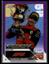 2023 Topps Chrome Formula 1 Purple Charles Leclerc /399 #144