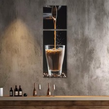 Quadri su Tela Caffè Moderni per Bar o Cucina |Q1565| 2 Stampe Verticali