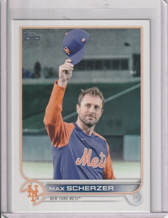 2022 Topps Update Series Max Scherzer Image Variation US1 New York Mets SP