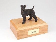 Fox Terrier Pet Funeral Cremation Urn Available in 3 Different Colors 4 Sizes