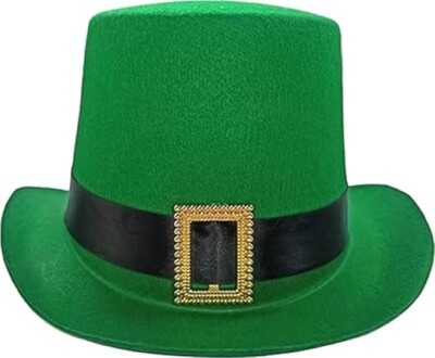 Green Permafoam Leprechaun Hat with Buckle St. Patricks Day Halloween