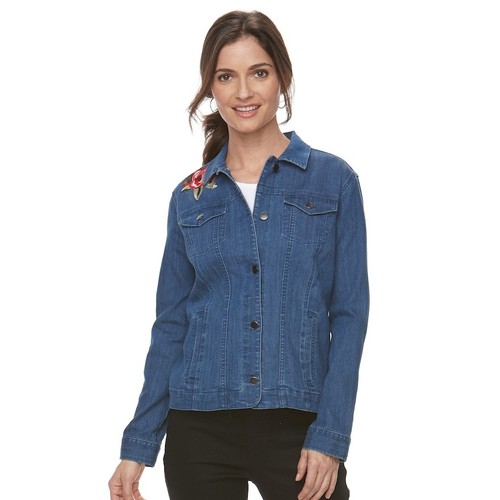 Front Denim Jean Jacket Size 