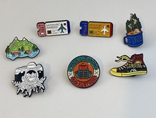Cartoon Enamel Piercing Brooch Pin Collar Decor Badge Corsage Jewelry Lot Of 7