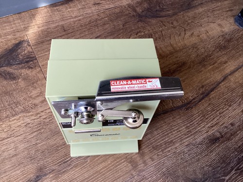 NOS VAN WYCK VW-86 Electric Can Opener Bottle Opener Mid-Century Avocado Green - Picture 5 of 11