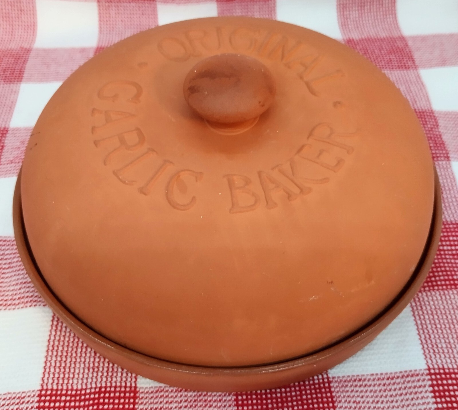 Vintage Terra Cotta Original Garlic Baker, Ovenproof, Boston eBay