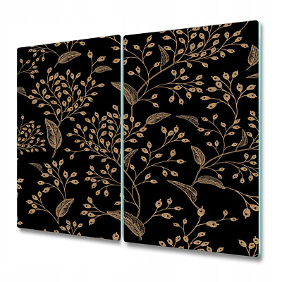 Glass Surface Protector Worktop saver Gold rowan gold and black 2x30x52