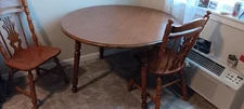 tell city 4" maple dining room table andover finish with 4 chairs style #8076 