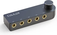 Cubilux Bidirectional 4-Channel 6.35Mm Audio Selector, 1X TRS to 4X TRS Stereo 