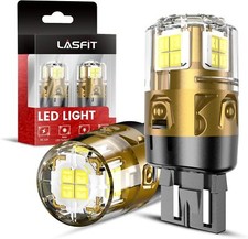 LASFIT 7443 7440 LED Reverse Backup Light Bulbs 6000k White 7444 Daytime Running