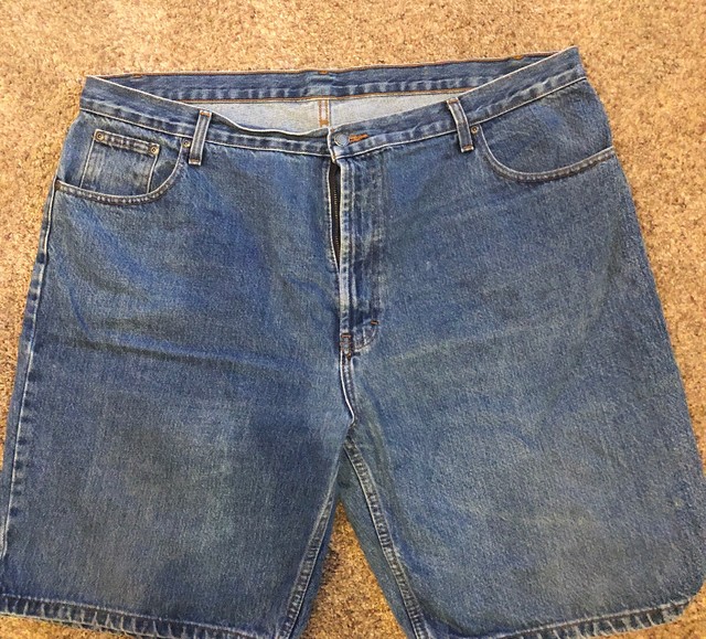 Mens Size 44 Medium Blue Denim Shorts Members Mark eBay