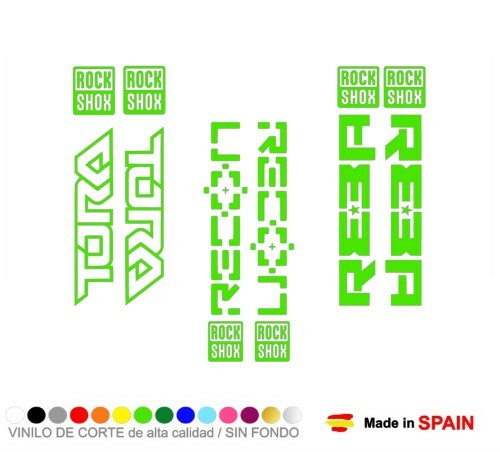 Pegatina Vinilo ROCK SHOX RECON TORA REBA Fork HORQUILLA Decal Aufkleber Sticker - Bild 15 von 24
