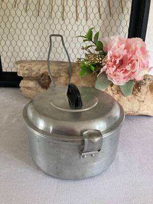 525  Antique Vintage Aluminum Fissler Lid Military Bowl