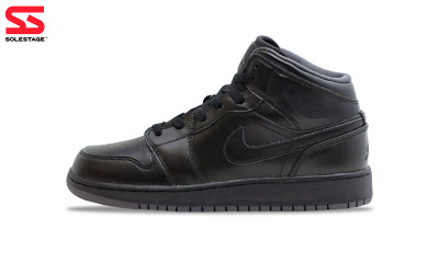 Nike Jordan 1 Mid Black Dark Grey GS 2016 (554725-021) Grade