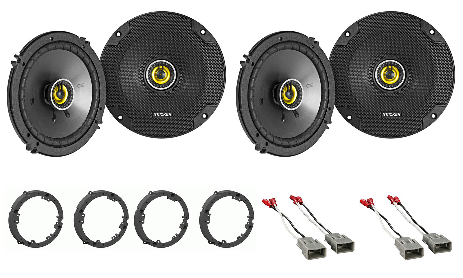 Комплект для замены динамиков на двери Kicker CSC 65 панель для Honda Civic Si 2002-2005 годов выпуска