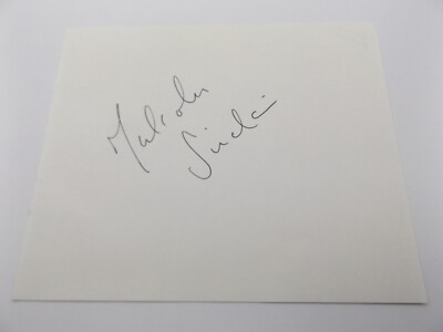 HANDSIGNIERTE 7'' x 6'' AUTOGRAMM BUCHSEITE - MALCOLM SINCLAIR - TORTE IN THE SKY