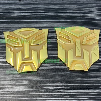 Auto Transformers Autobot 3D Chrome Emblem Logo Aufkleber Autobot Golden