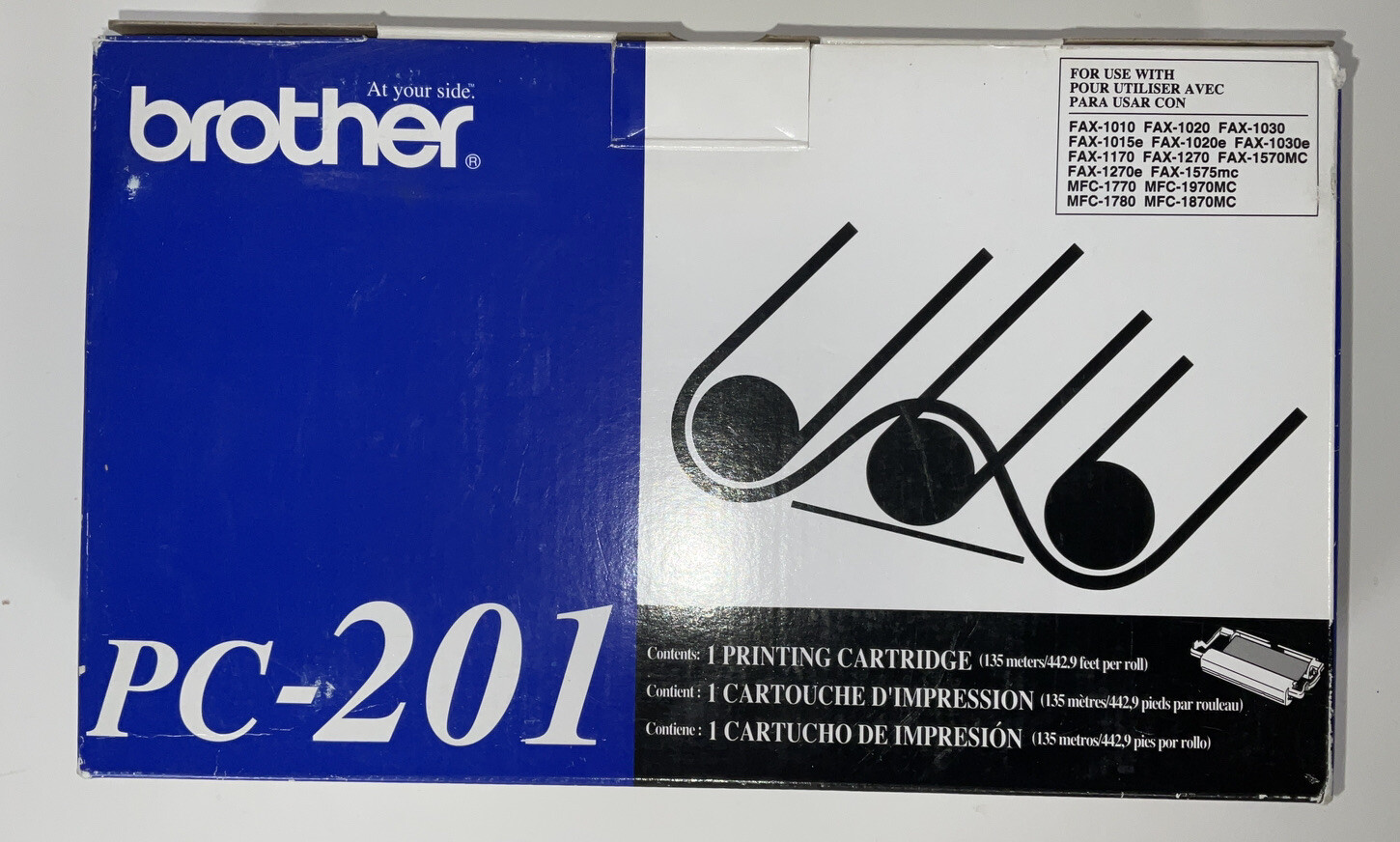 NIB Brother PC-201 Fax Printing Cartridge Roll 442.9 Feet